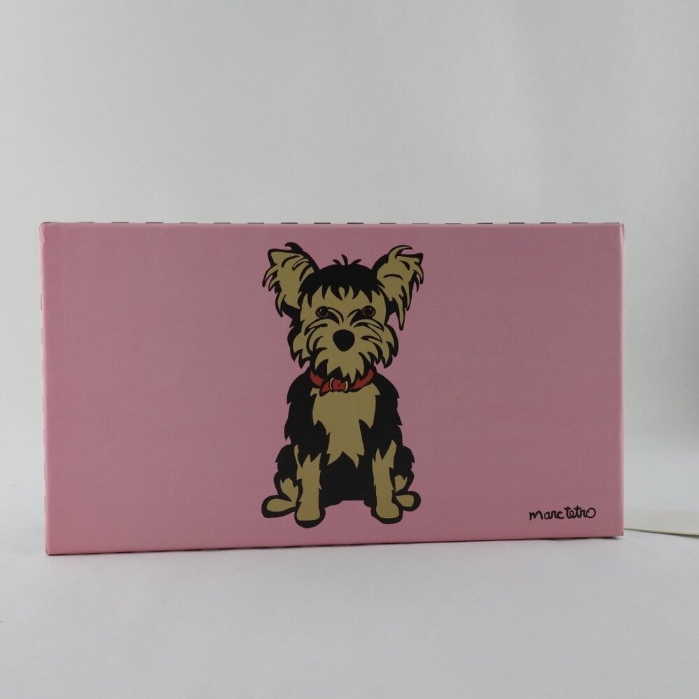 New Marc Tetro Yorkie Large Wallet Card Holder Pocket Zip Around Faux Leather - Picture 4 of 8